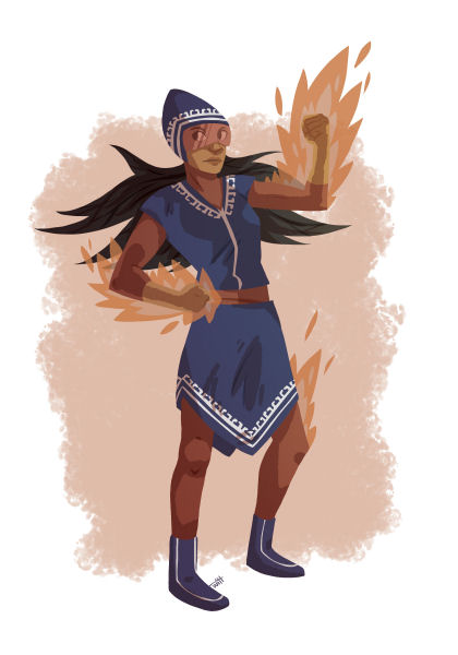 This lady's not for burning.