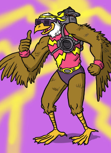 Want to soar with the eagles, kids? Then stay in school and say no to drugs!
