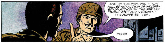 Now I'm hungry for a wounded-in-action butter sandwich washed down by a tall glass of killed-in-action.